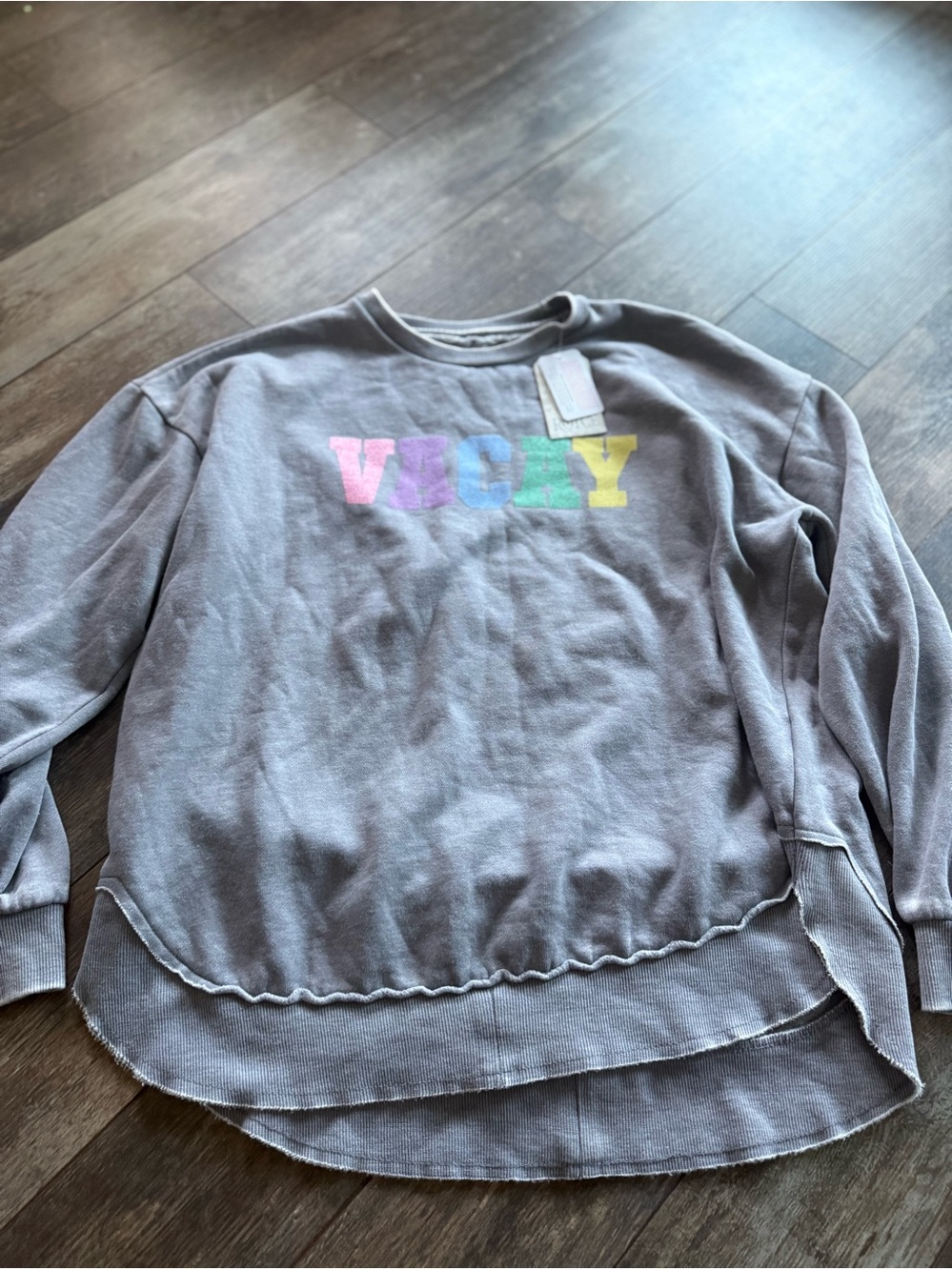 Royce Grey Vacay Sweatshirt. Large. New
